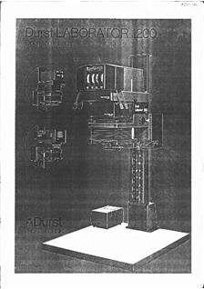 Durst CLS 500 manual. Camera Instructions.